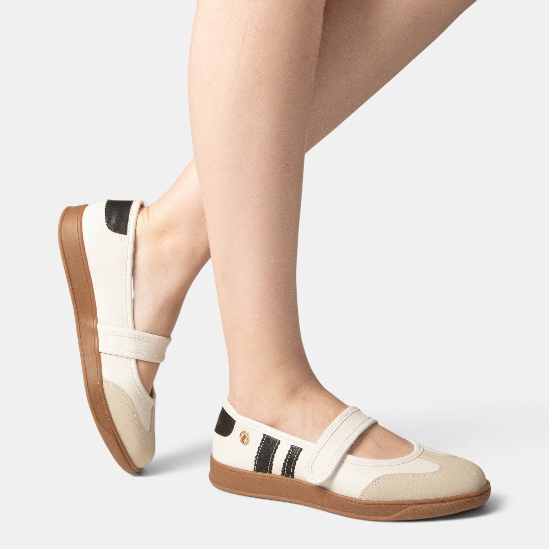 Tênis Casual Dakota Mary Jane Feminino Branco Branco 4