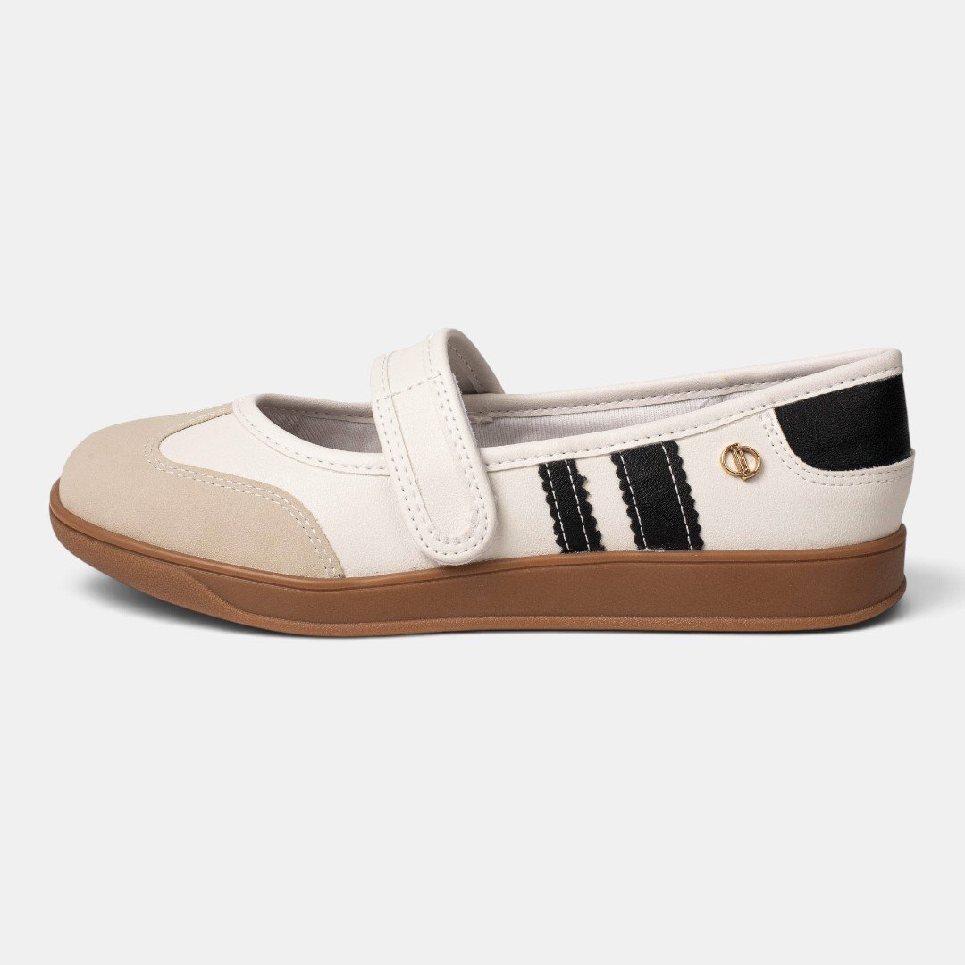 Tênis Casual Dakota Mary Jane Feminino Branco Branco 5