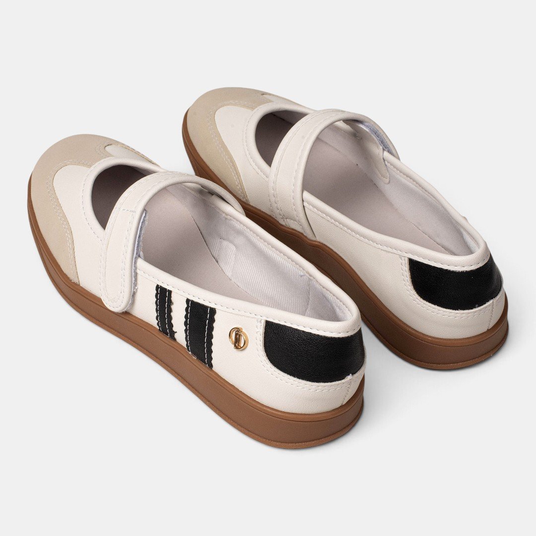 Tênis Casual Dakota Mary Jane Feminino Branco Branco 7