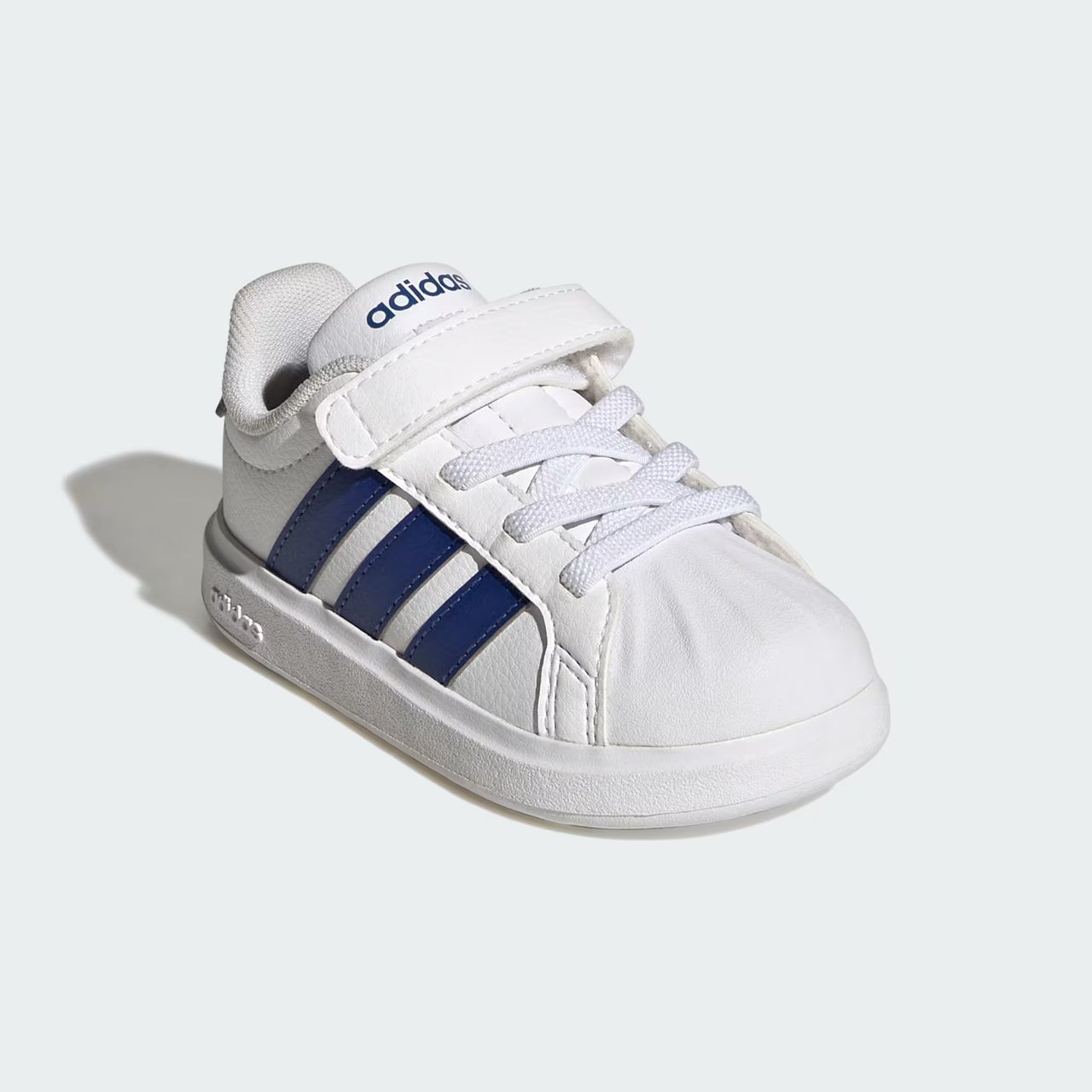 Tênis Adidas Streettalk Infantil para Bebês Branco com Azul Branco 2