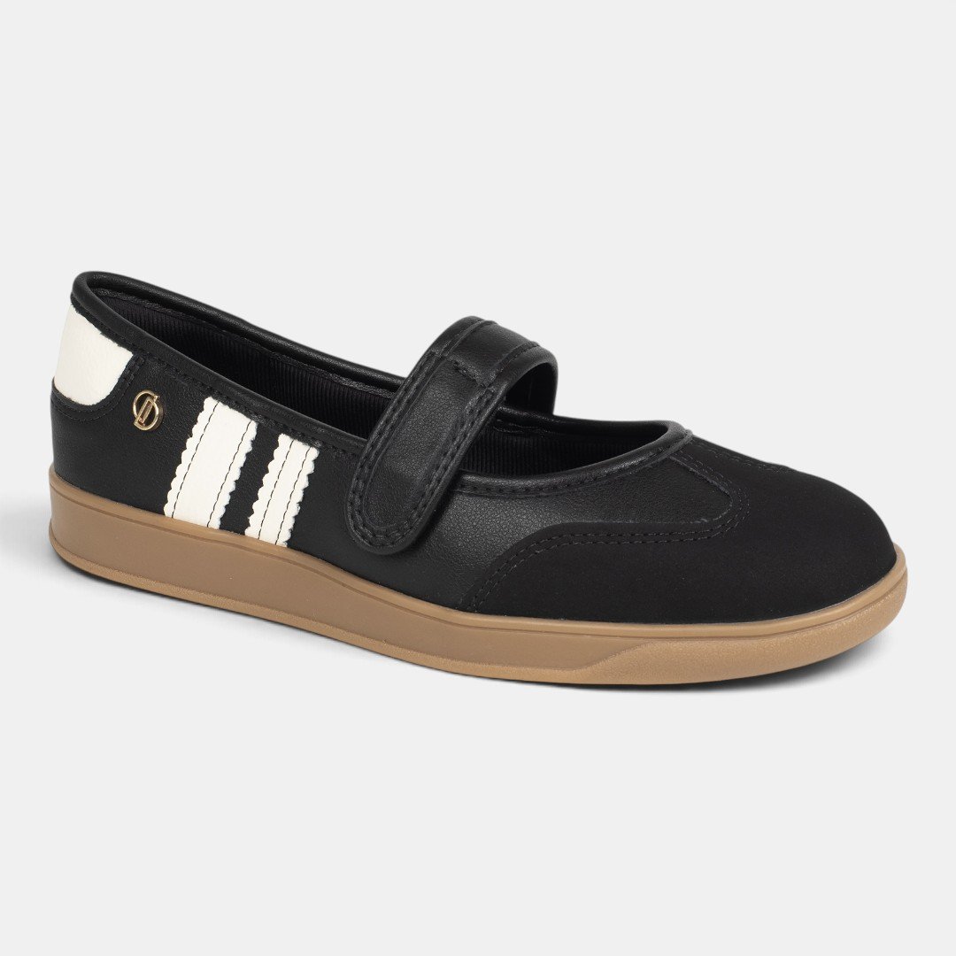 Tênis Casual Dakota Mary Jane Feminino Preto Preto 3