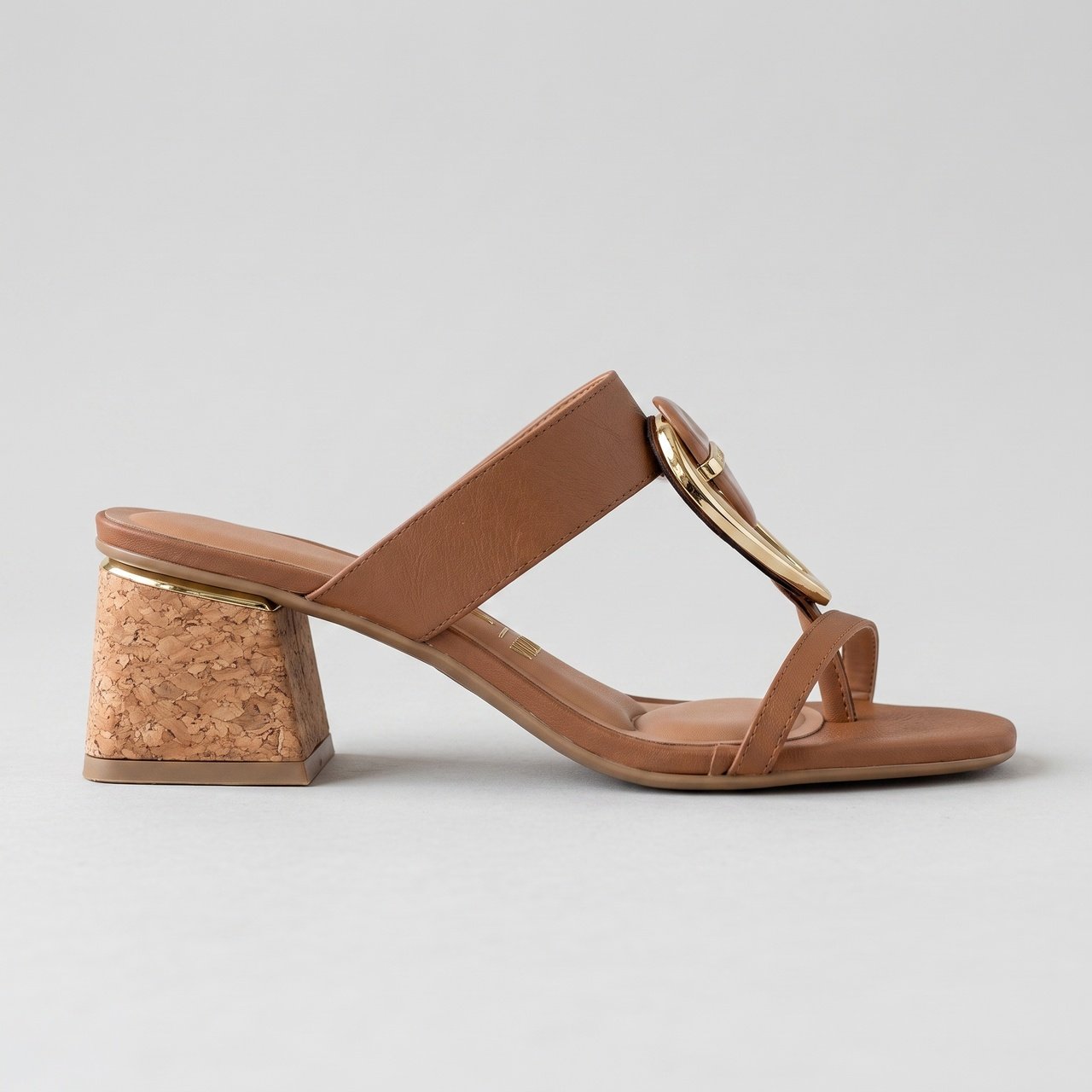 Tamanco Vizzano Feminino De Salto Bloco Marrom