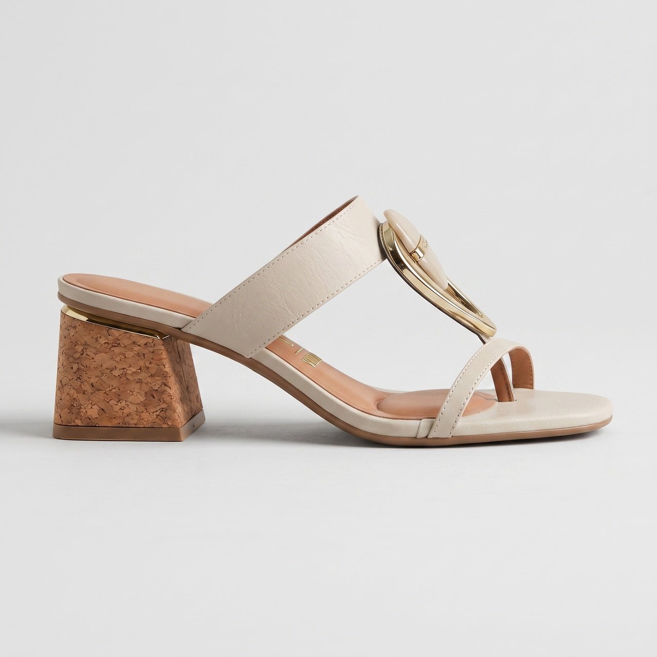 Tamanco Vizzano Feminino De Salto Bloco Off White
