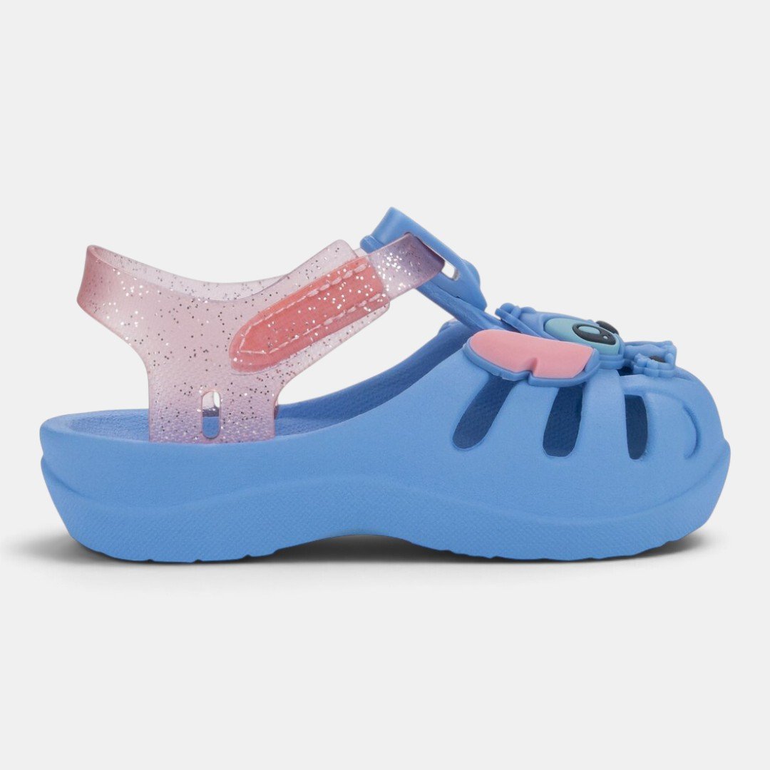 Sandália de Bebê Azul Stitch Disney Magic Grendene Kids