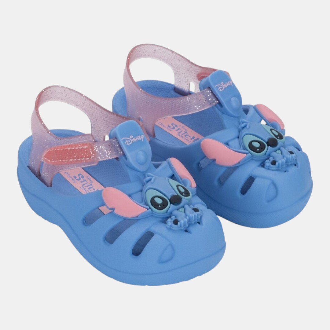 Sandália de Bebê Azul Stitch Disney Magic Grendene Kids Azul 2