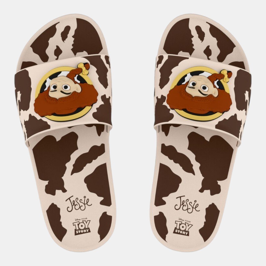 Chinelo Slide Grendene Kids Disney Jessie Toy Story Bege