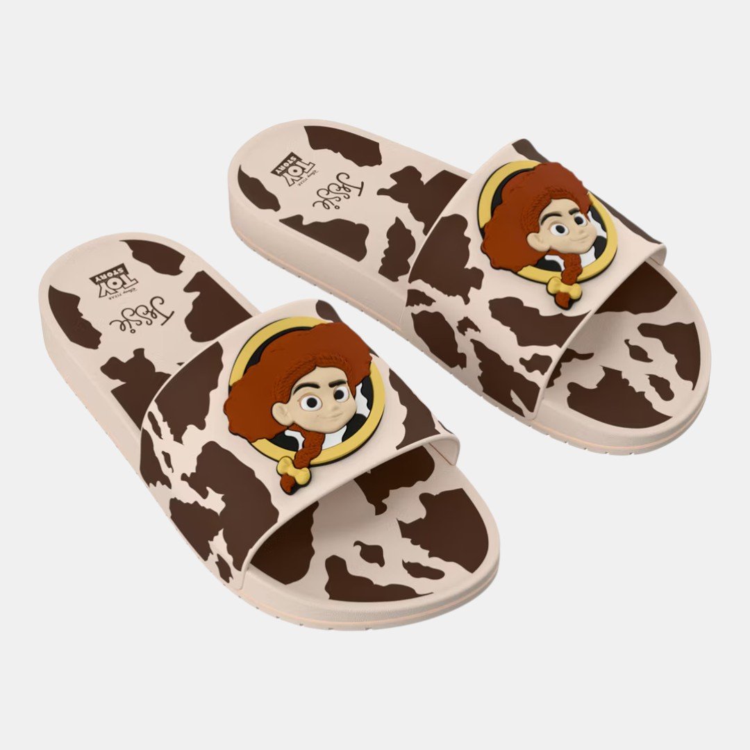 Chinelo Slide Grendene Kids Disney Jessie Toy Story Bege Bege 3