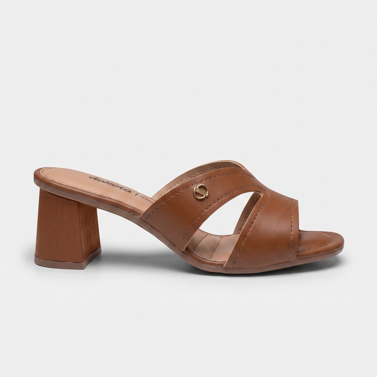 Tamanco Dakota Feminino Salto Bloco Caramelo