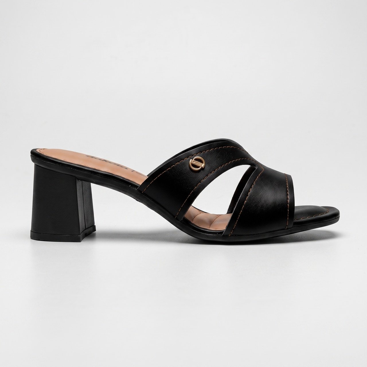Tamanco Dakota Feminino Salto Bloco Preto