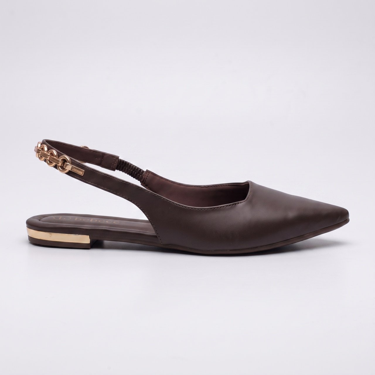 Sapatilha Slingback Bebecê Marrom