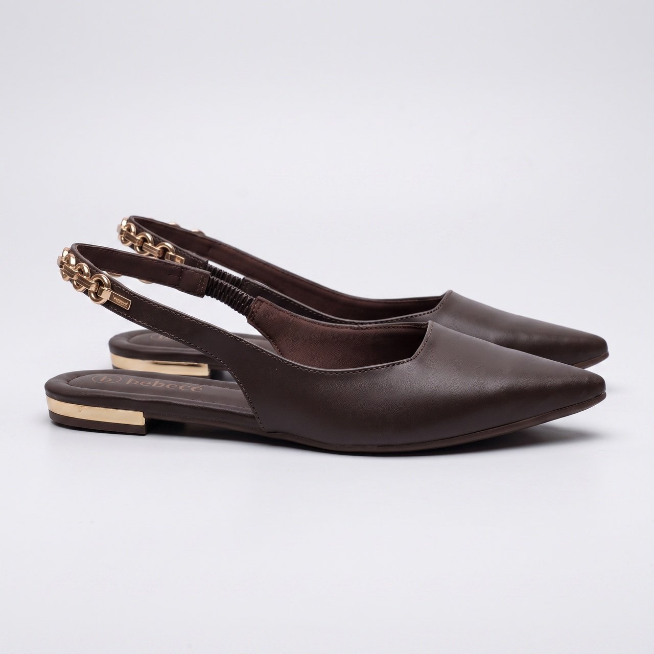 Sapatilha Slingback Bebecê Marrom Marrom 3