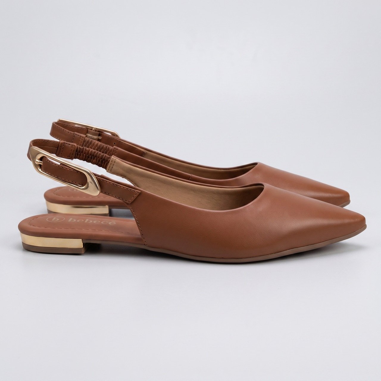 Sapatilha Slingback Bebecê Caramelo Marrom 3