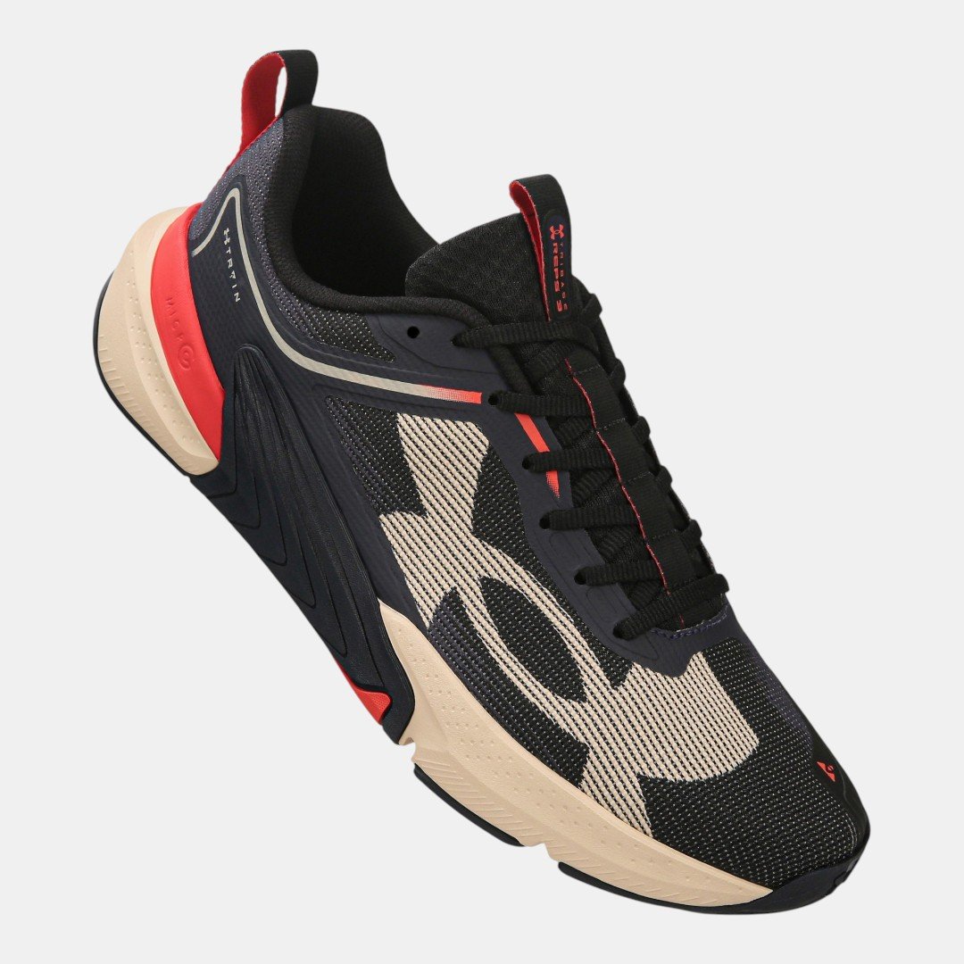 Tênis Under Armour Tribase Reps 3 Preto com Vermelho Preto 2