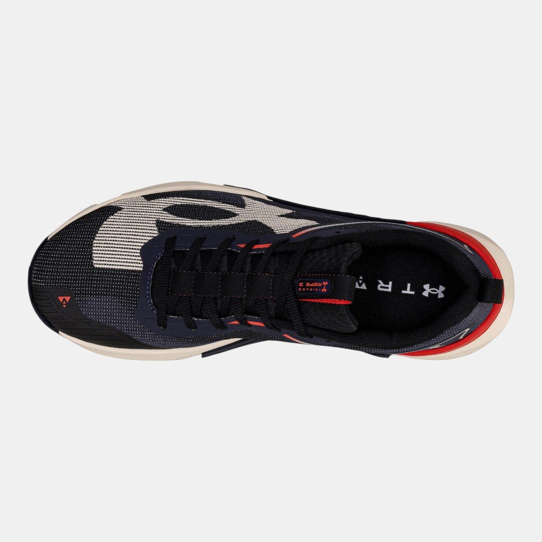 Tênis Under Armour Tribase Reps 3 Preto com Vermelho Preto 3