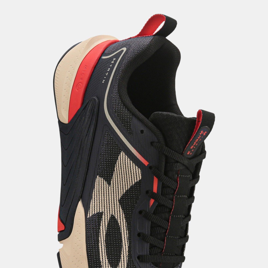 Tênis Under Armour Tribase Reps 3 Preto com Vermelho Preto 7