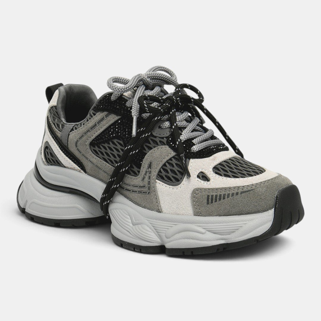 Tênis Via Marte Feminino Cinza com Preto Cinza 2