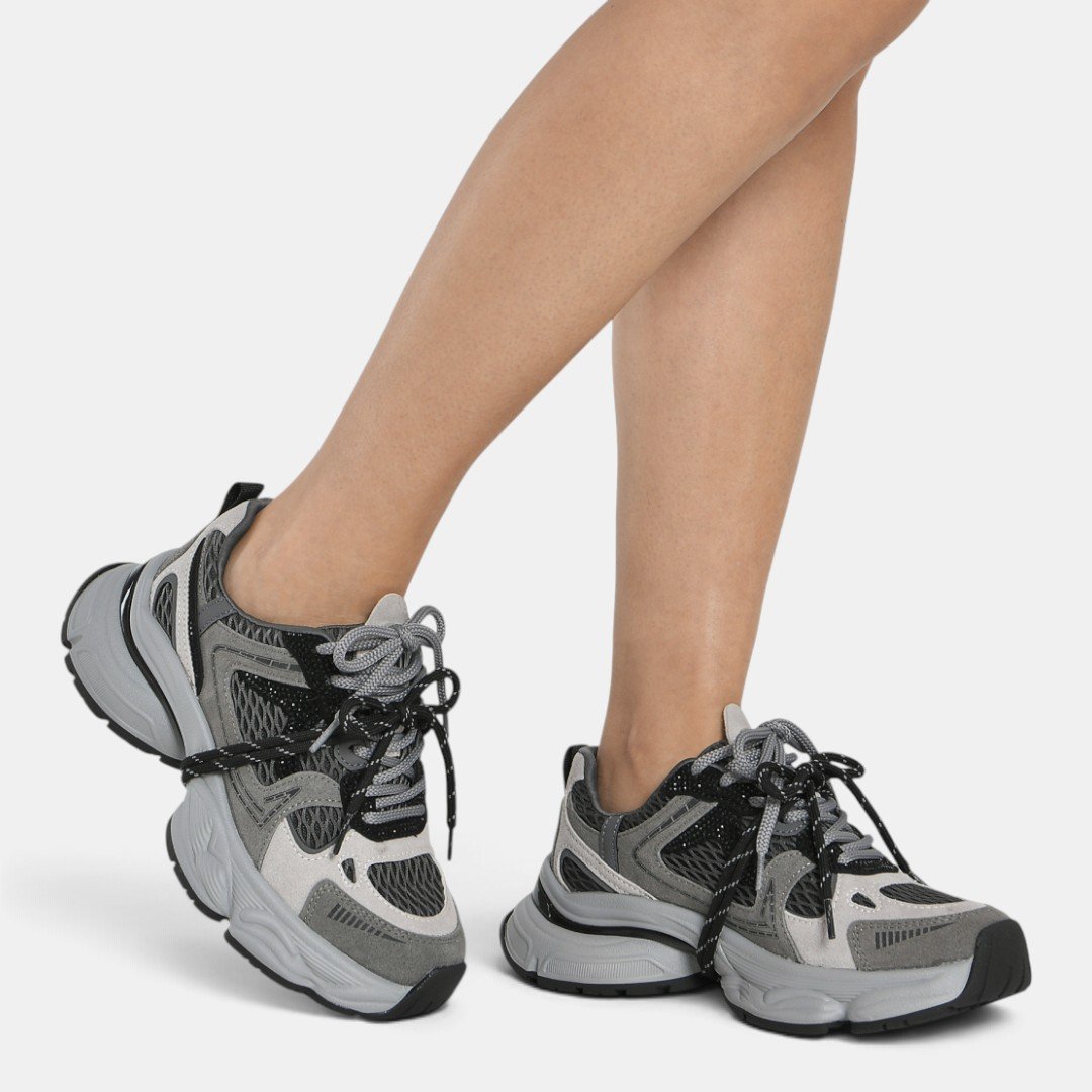 Tênis Via Marte Feminino Cinza com Preto Cinza 6