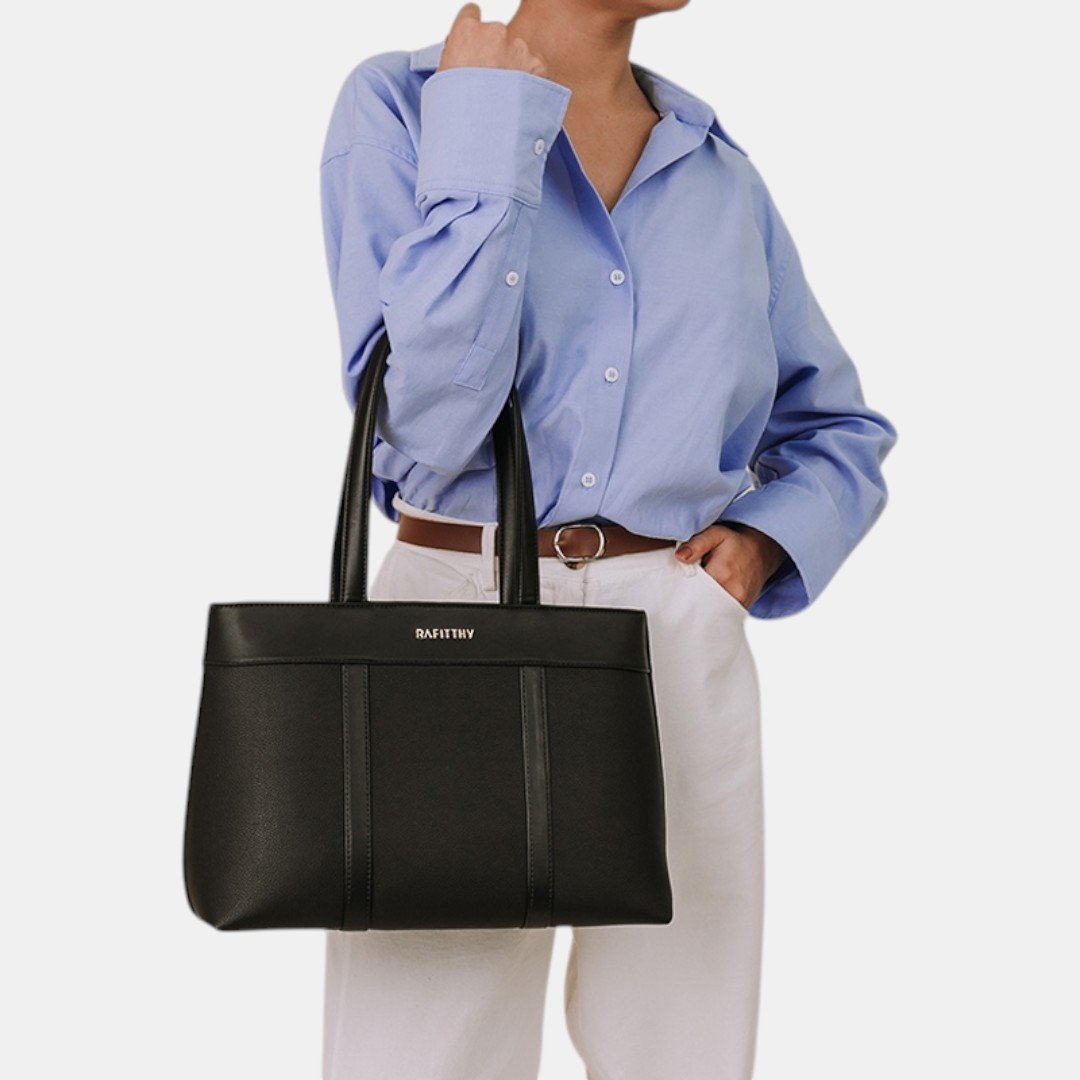 Bolsa Rafitthy Tote Urban Chic Preta Preto 2