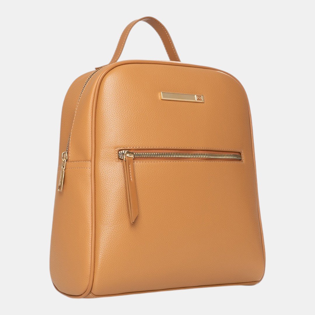 Mochila Rafitthy Signature Monogram Caramelo Marrom 3