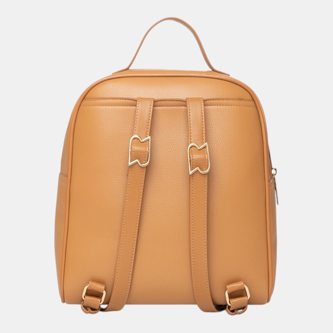 Mochila Rafitthy Signature Monogram Caramelo Marrom 4