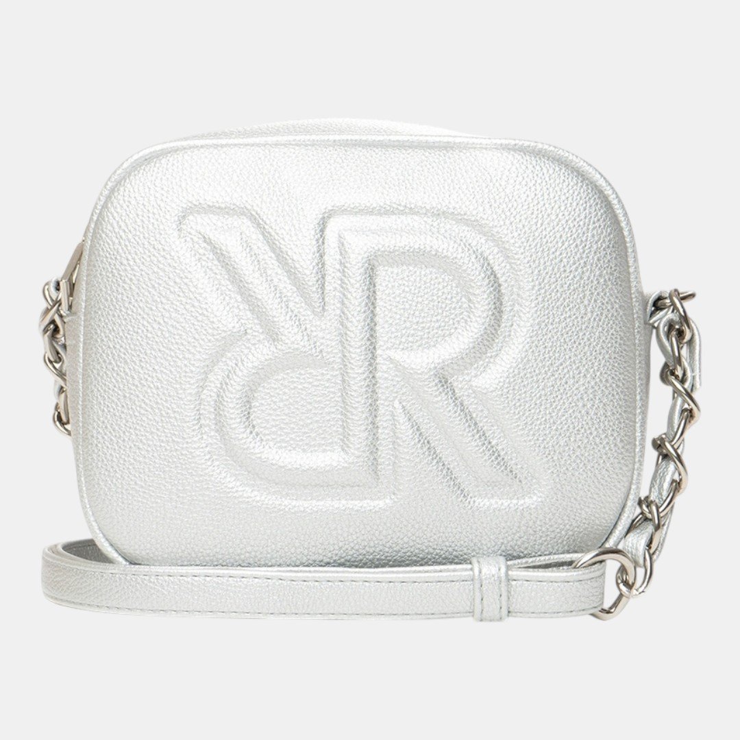 Bolsa Rafitthy Feminina Metalizada Prata