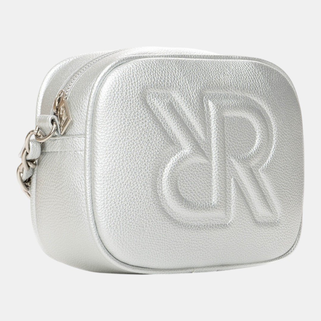 Bolsa Rafitthy Feminina Metalizada Prata Prata 3