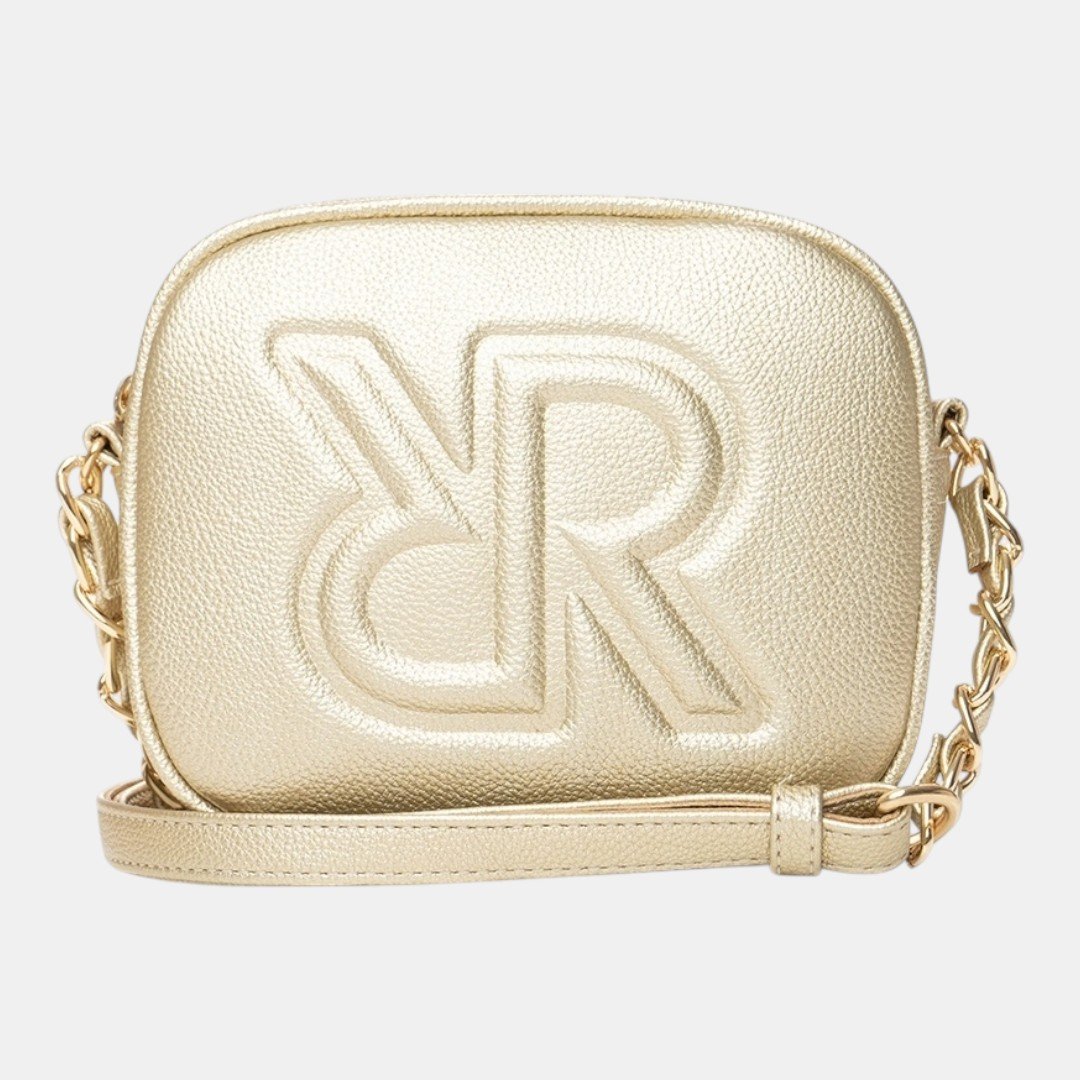 Bolsa Rafitthy Feminina Metalizada Ouro Light