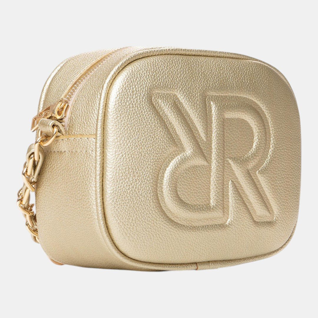 Bolsa Rafitthy Feminina Metalizada Ouro Light Dourado 3