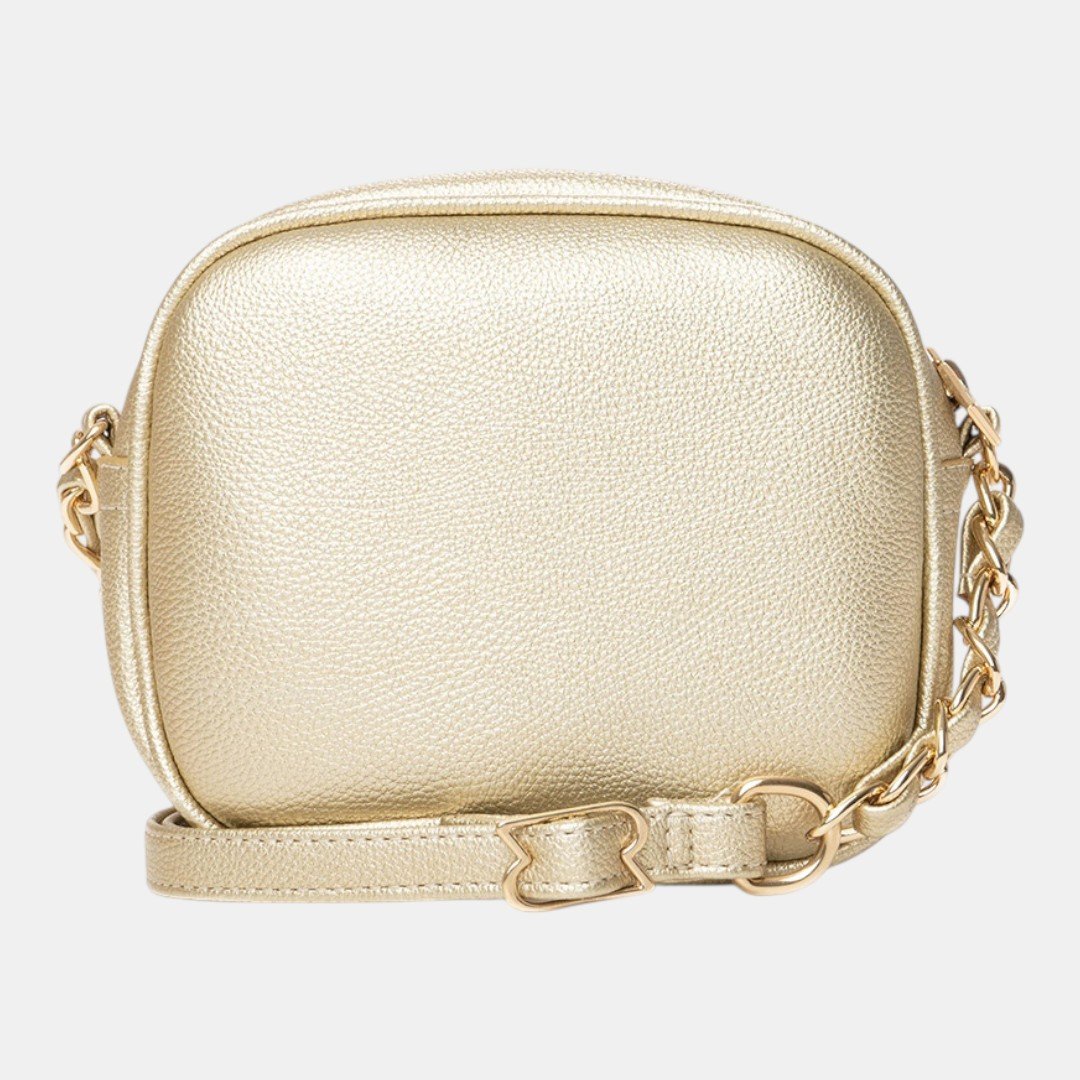 Bolsa Rafitthy Feminina Metalizada Ouro Light Dourado 4