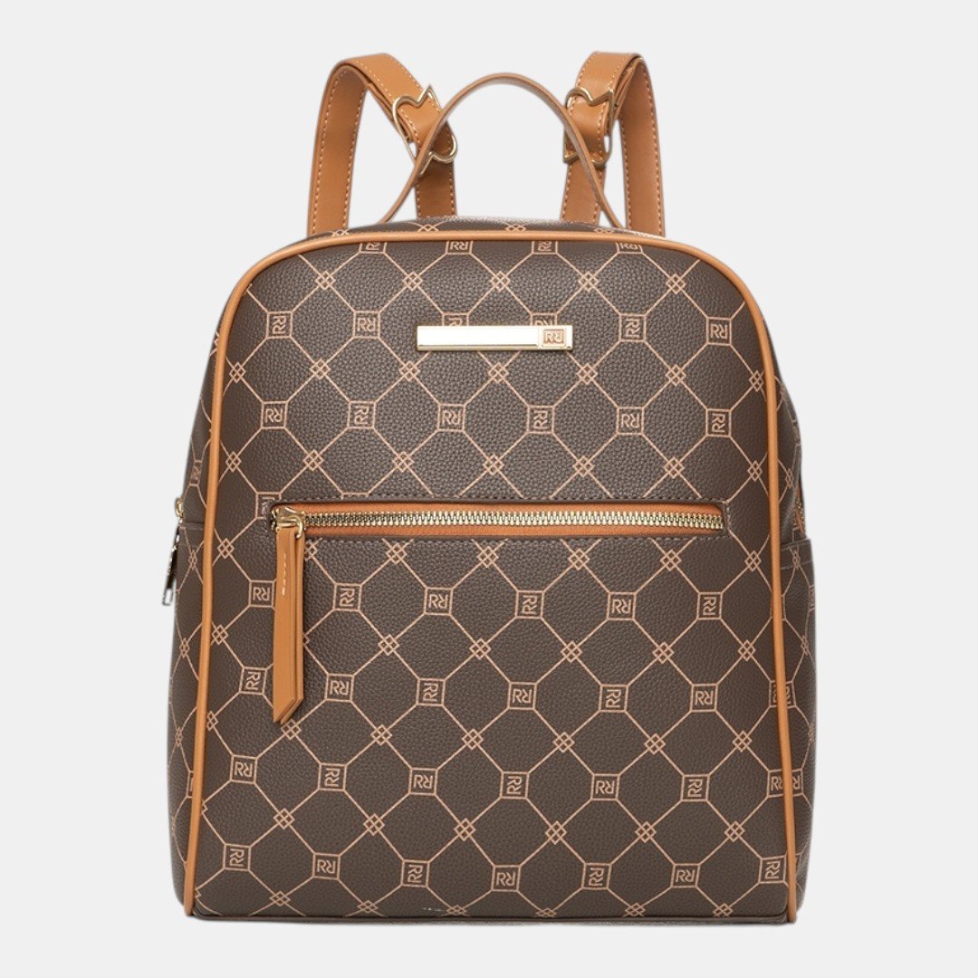Mochila Rafitthy Signature Monogram Marrom