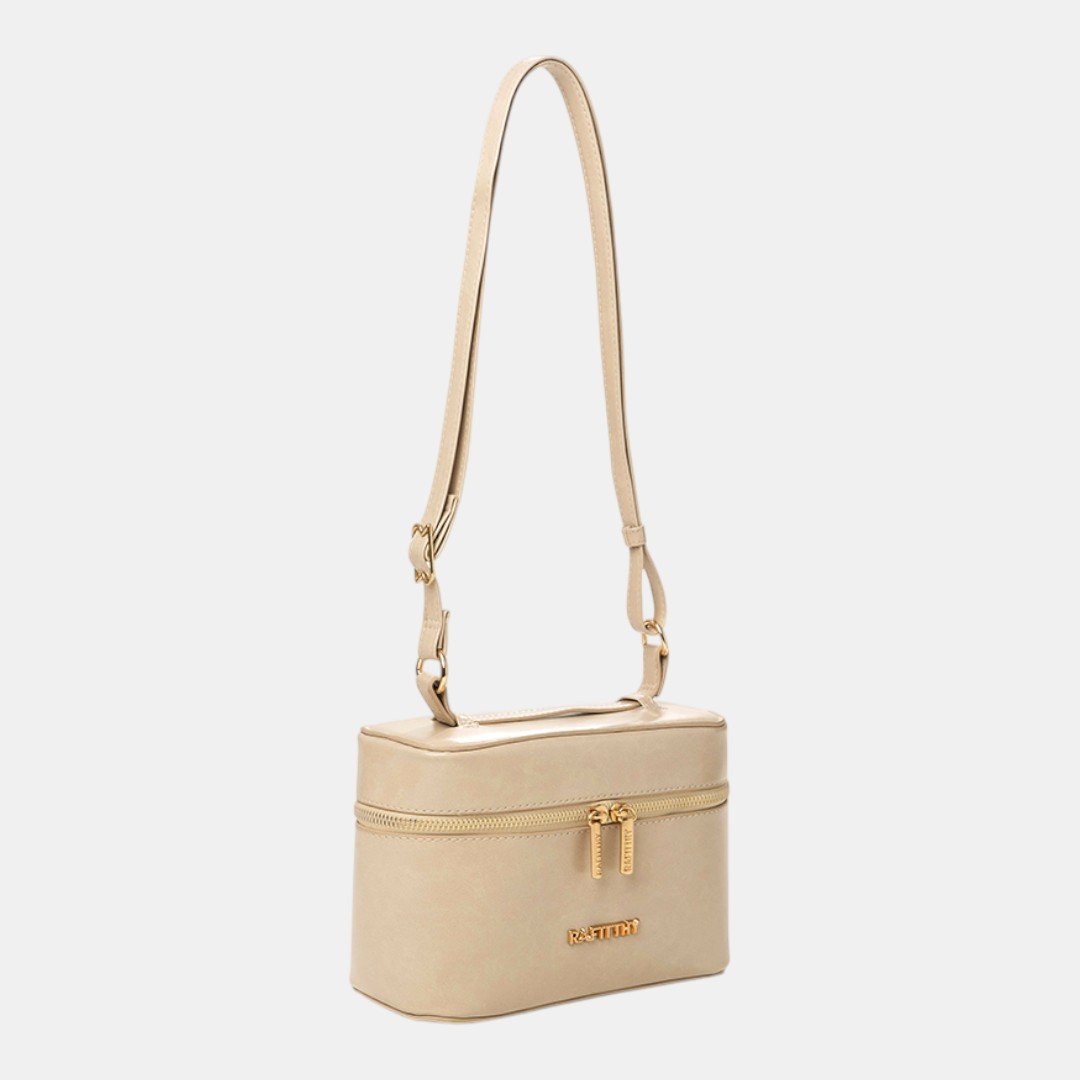Mini Bolsa Rafitthy Beauty Case Glam Bege Bege 2