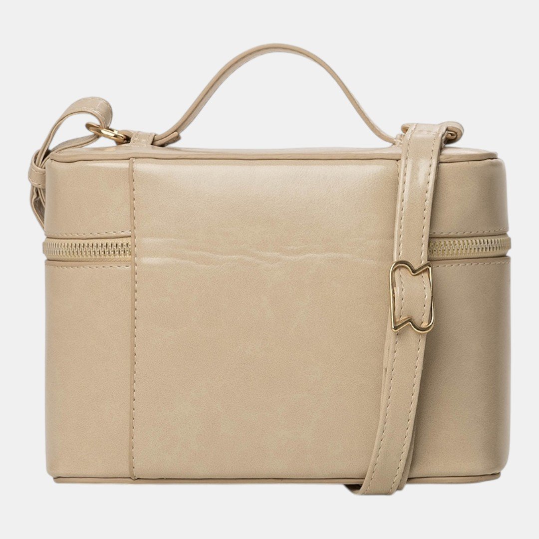Mini Bolsa Rafitthy Beauty Case Glam Bege Bege 3