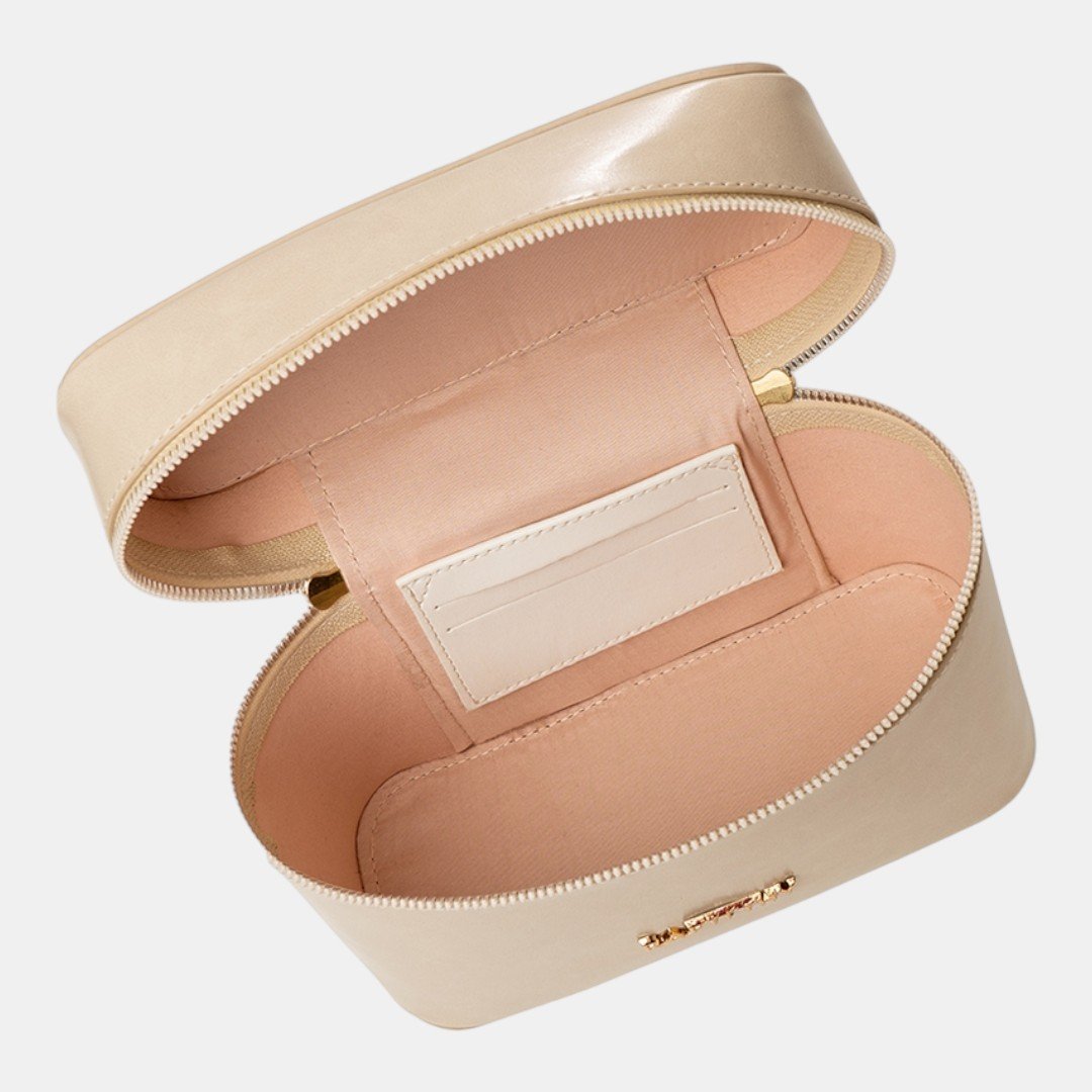 Mini Bolsa Rafitthy Beauty Case Glam Bege Bege 4