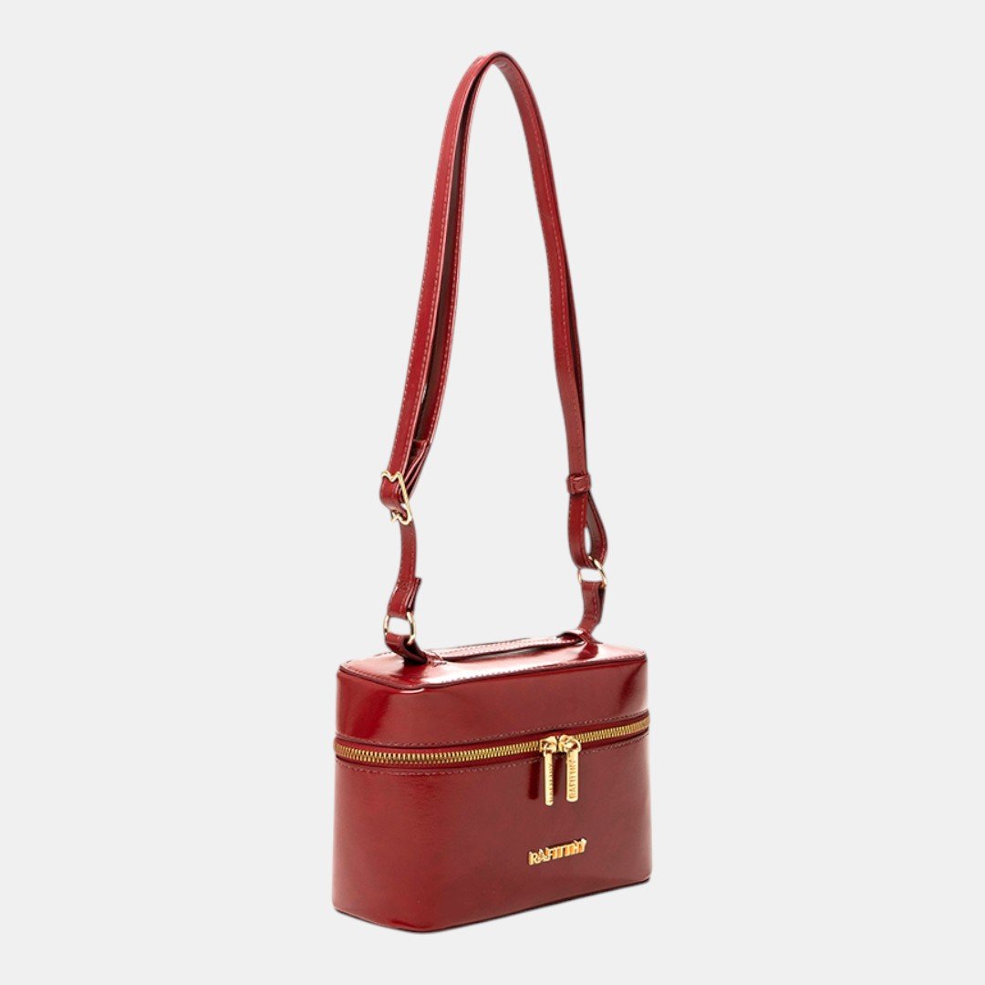 Mini Bolsa Rafitthy Beauty Case Glam Bordô Marrom 3