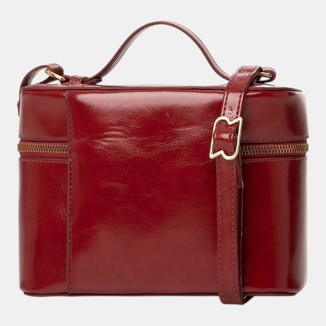 Mini Bolsa Rafitthy Beauty Case Glam Bordô Marrom 4