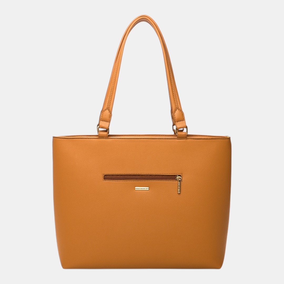 Bolsa Rafitthy Tote Signature Icon Caramelo Bege 4