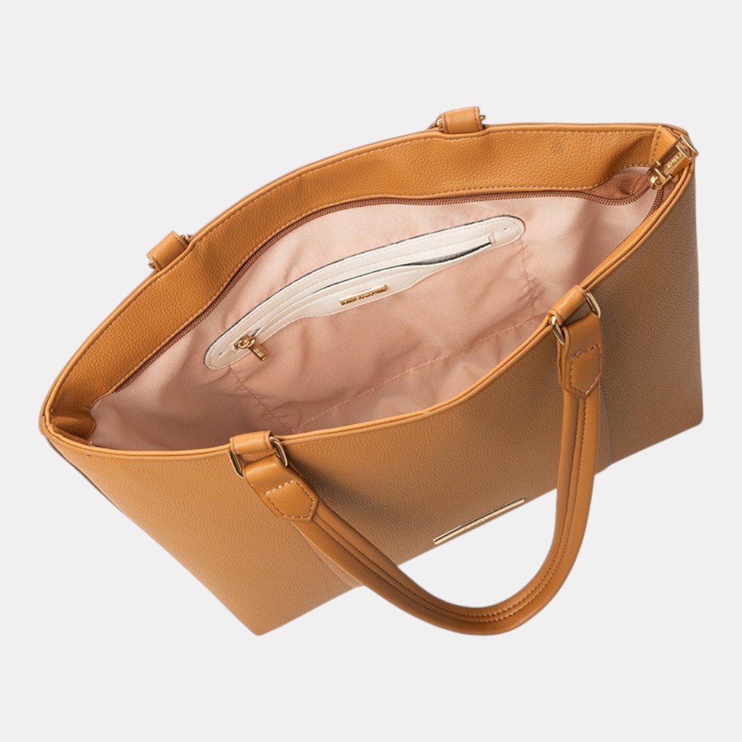 Bolsa Rafitthy Tote Signature Icon Caramelo Bege 5