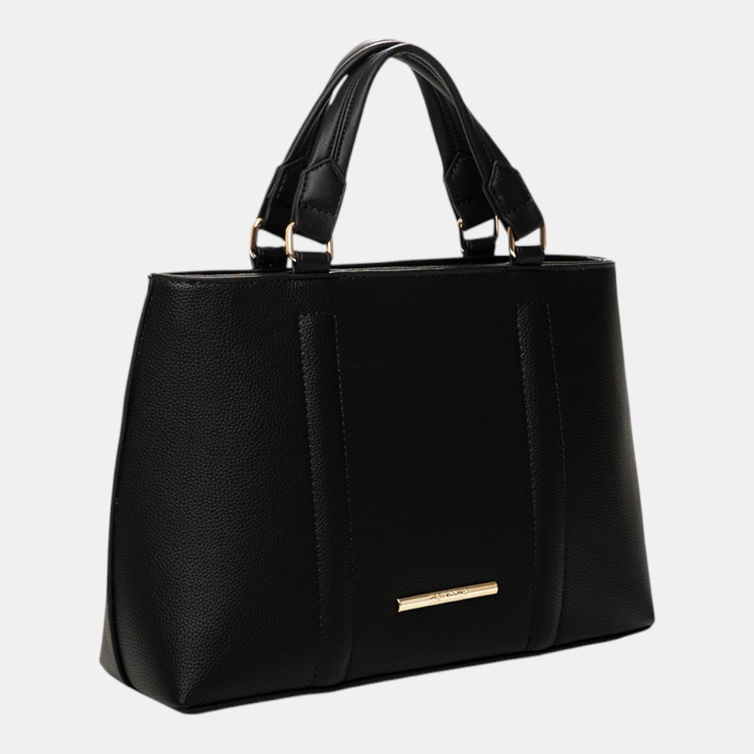 Bolsa Rafitthy Satchel Classic Chic Preta Preto 3