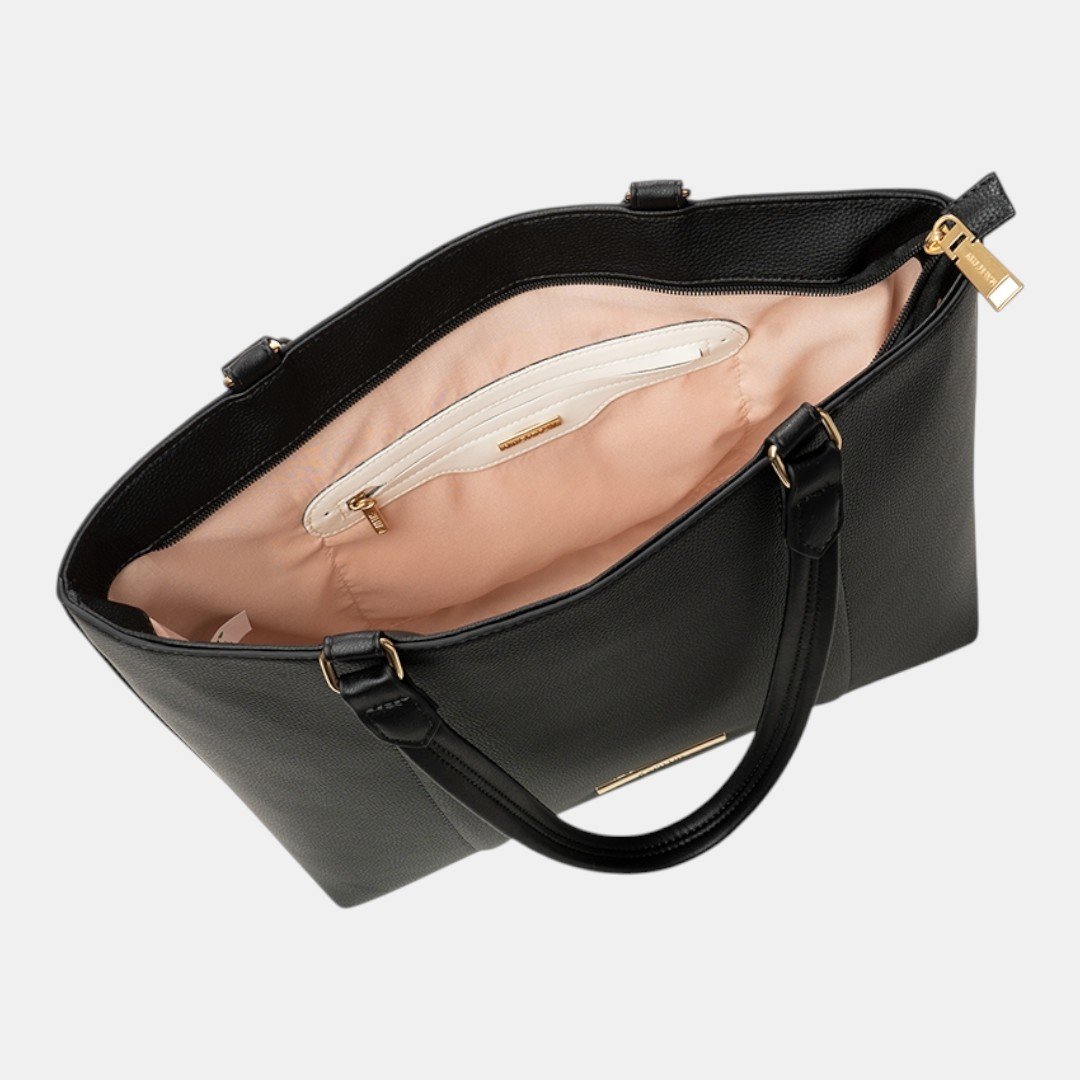 Bolsa Rafitthy Tote Signature Icon Preta Preto 5
