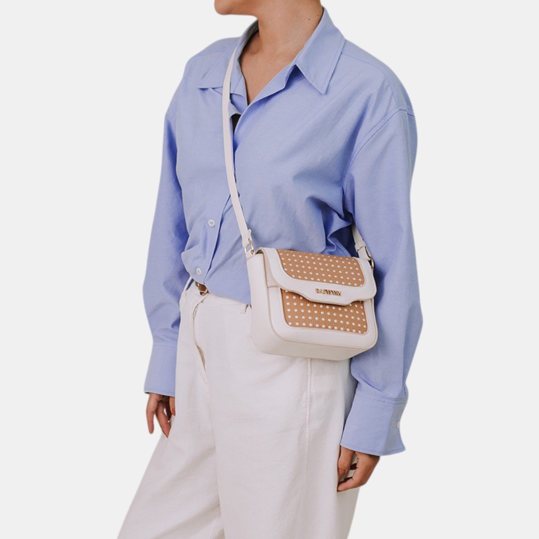 Bolsa Rafitthy Crossbody Summer Chic Off White Bege/Branco 2