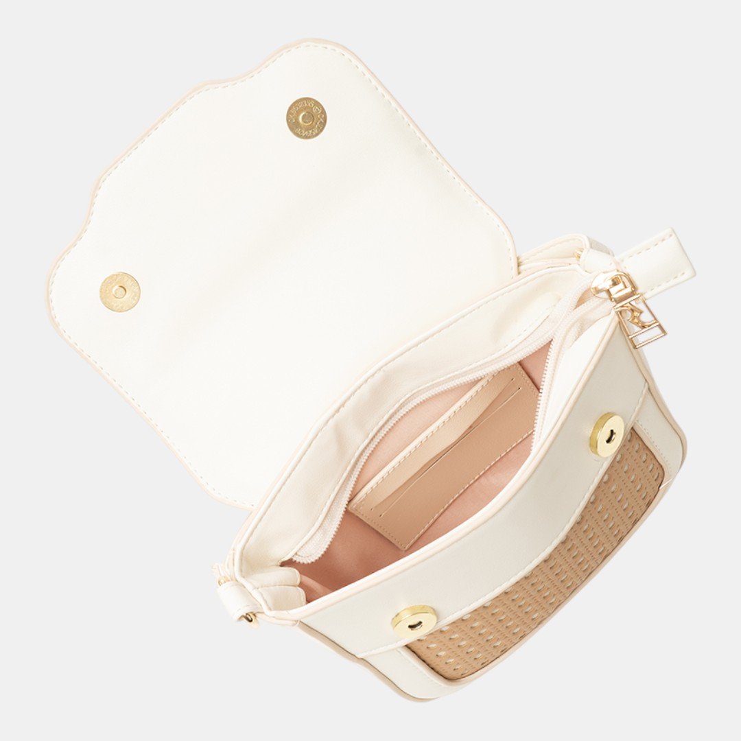 Bolsa Rafitthy Crossbody Summer Chic Off White Bege/Branco 5