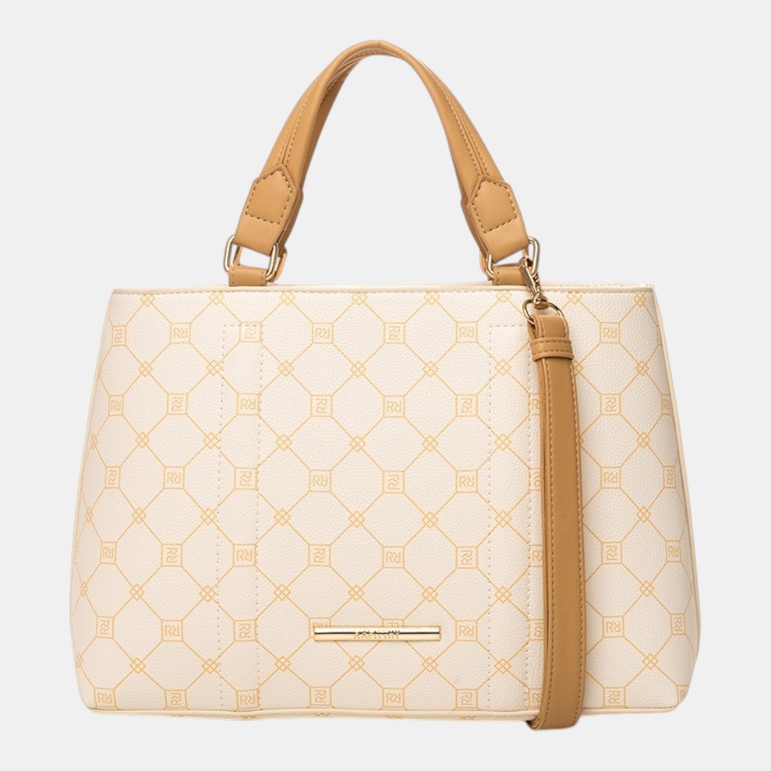 Bolsa Rafitthy Satchel Classic Chic Off White