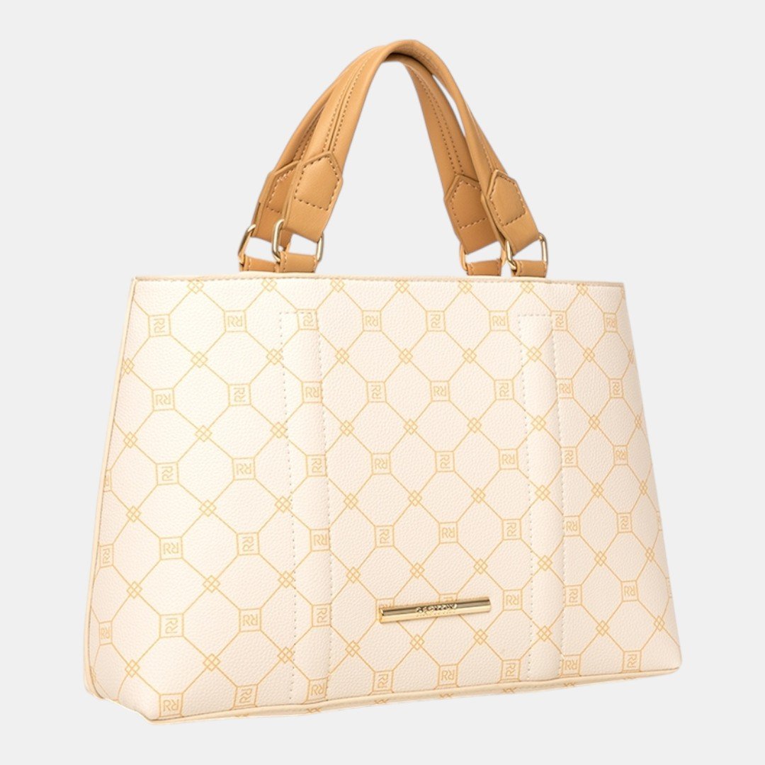 Bolsa Rafitthy Satchel Classic Chic Off White Branco 3