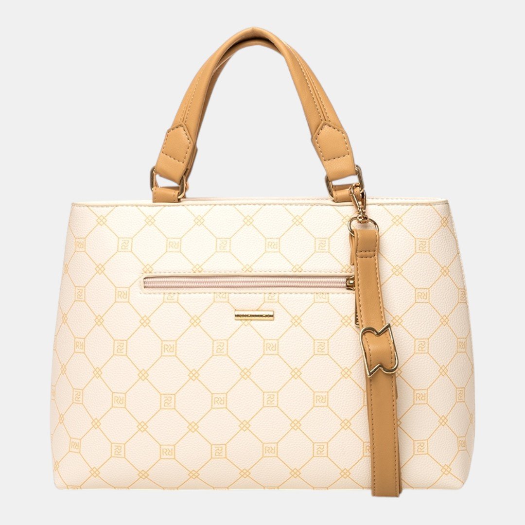 Bolsa Rafitthy Satchel Classic Chic Off White Branco 4