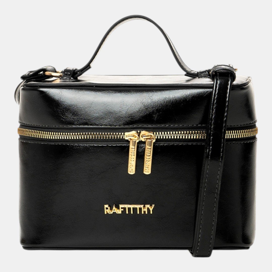 Mini Bolsa Rafitthy Beauty Case Glam Preta