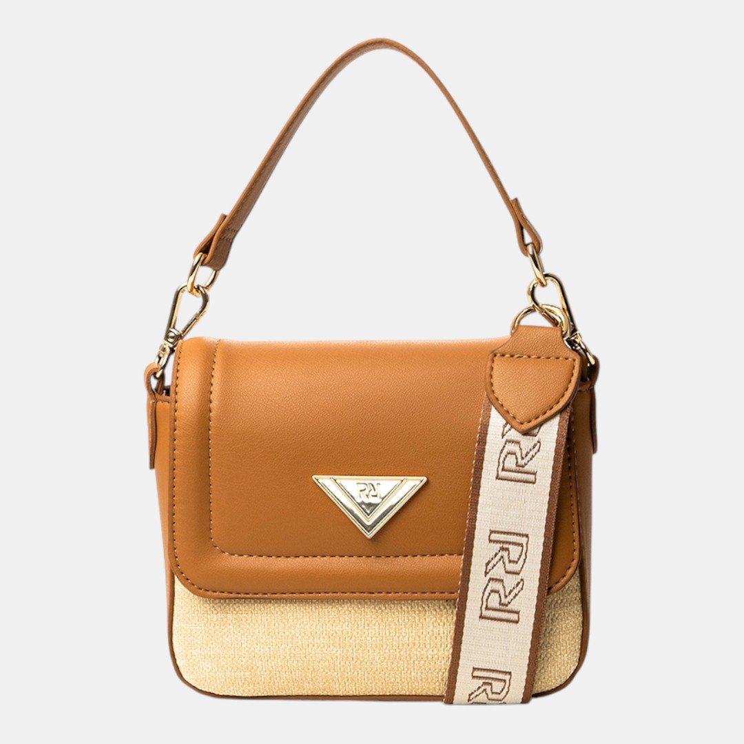 Bolsa Rafitthy Crossbody Street Glam Caramelo