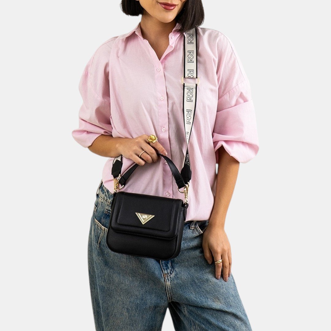 Bolsa Rafitthy Crossbody Street Glam Preta Preto 2