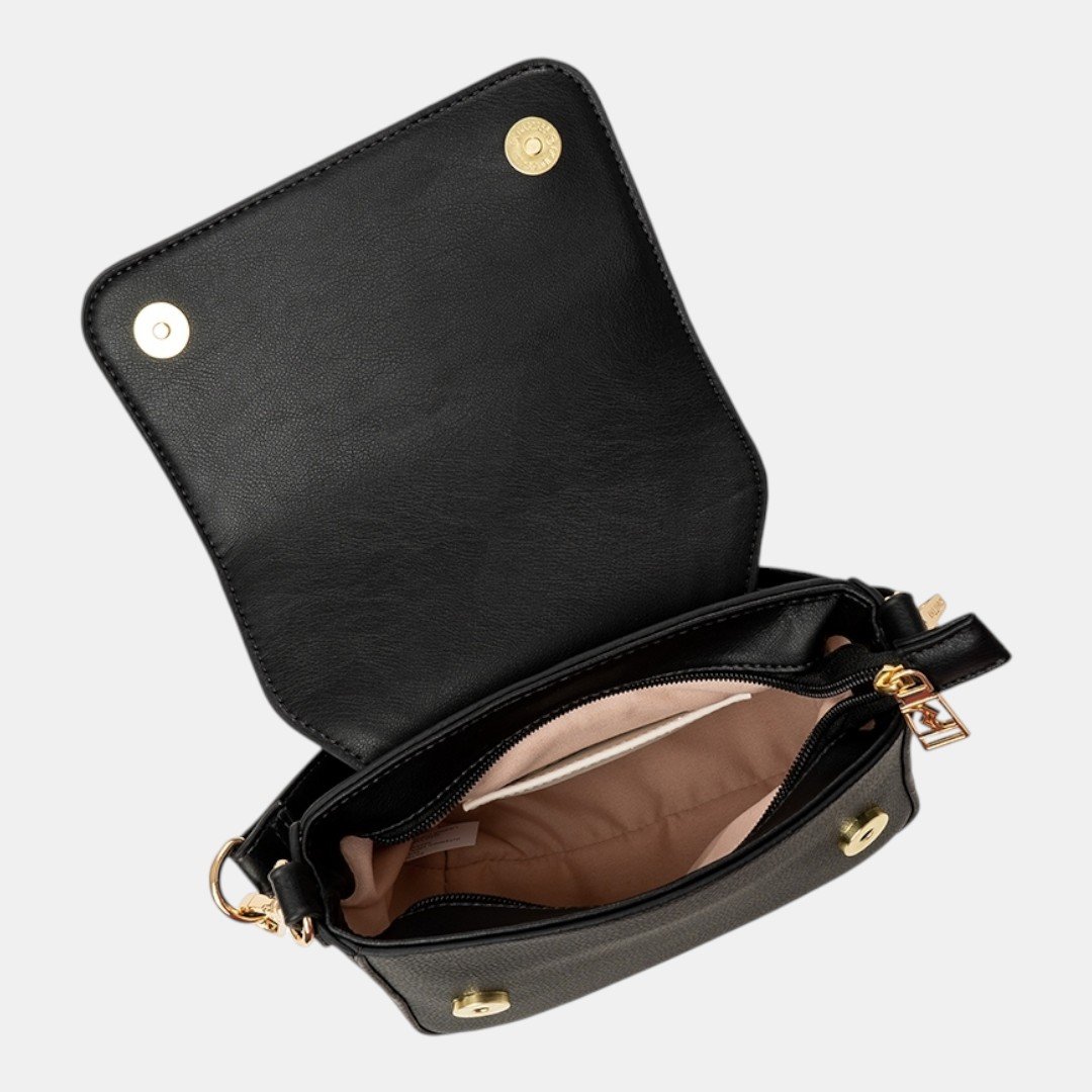 Bolsa Rafitthy Crossbody Street Glam Preta Preto 5
