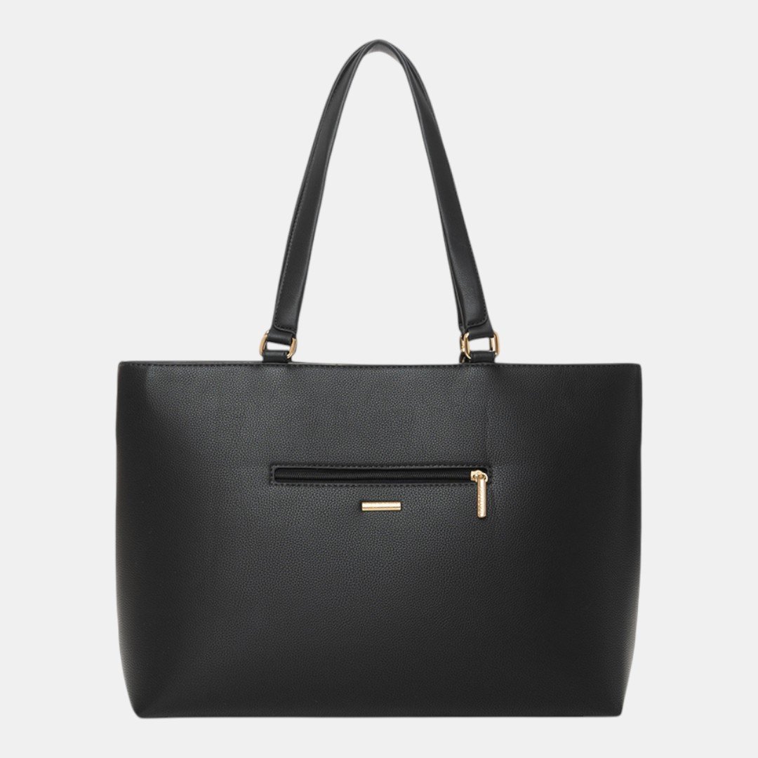 Bolsa Rafitthy Tote Office Chic Preta Preto 4