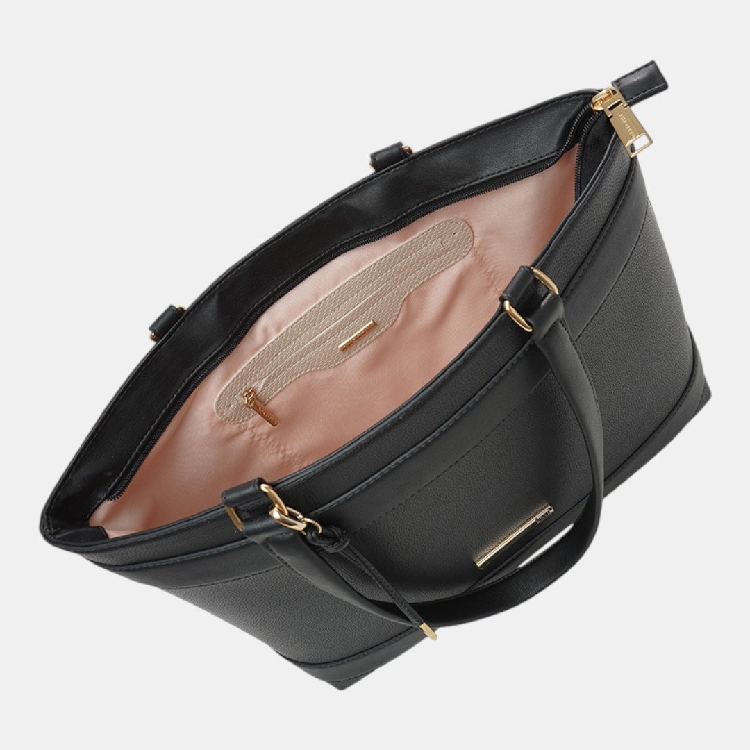 Bolsa Rafitthy Tote Office Chic Preta Preto 5
